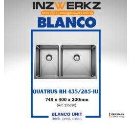 Blanco Quatrus 435/285-IU Right Big Bowl Stainless Steel Sink